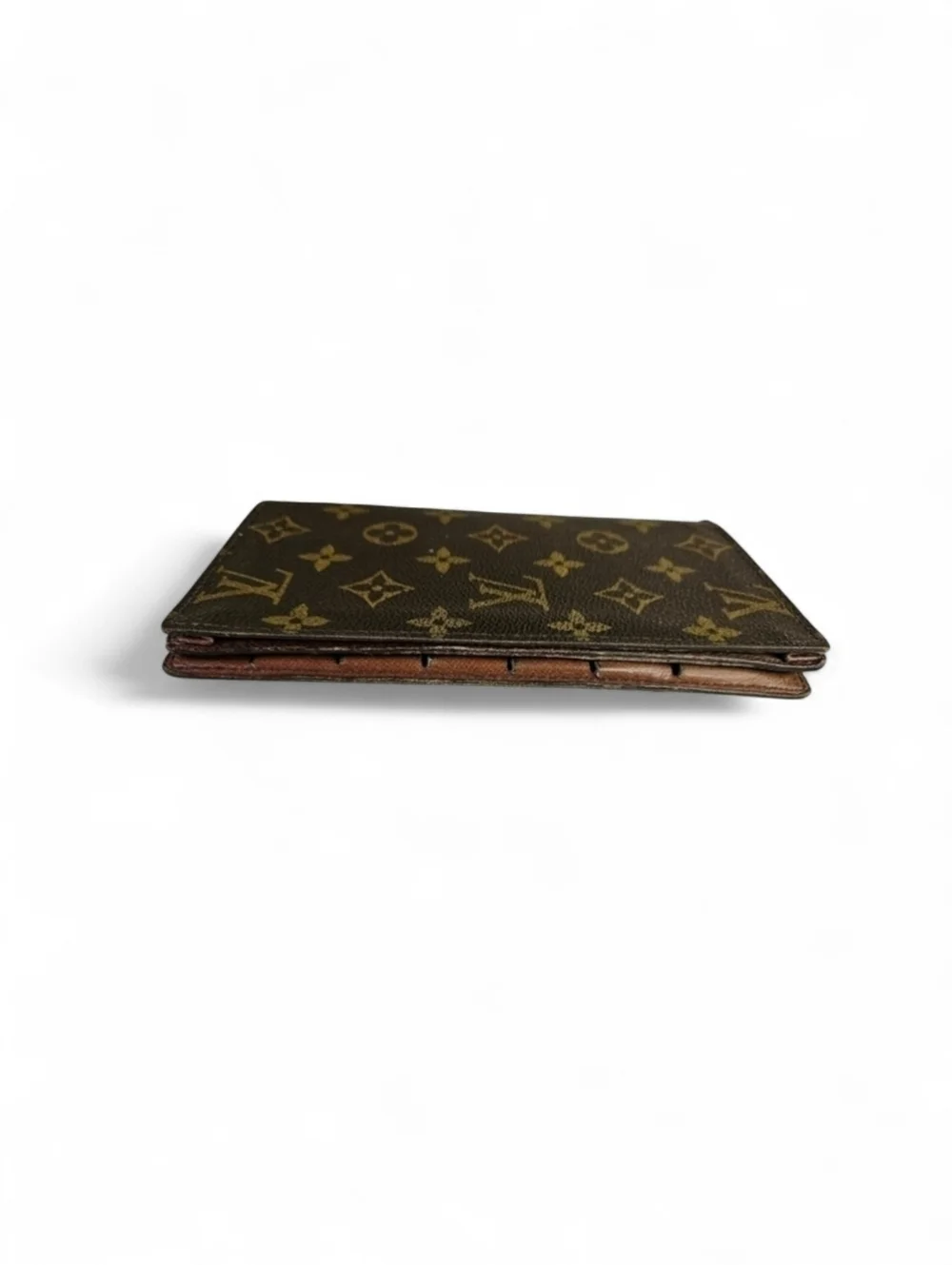 Louis Vuitton Vintage LV Monogram Bi Fold Wallet in Coated Canvas and Leather